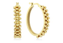 Золотые серьги кольца