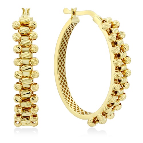 Золотые серьги кольца