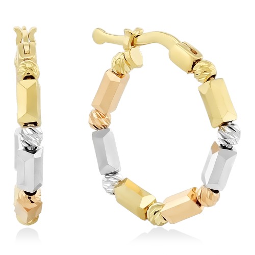 Серьги кольца из золота