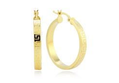 Серьги конго из золота 585