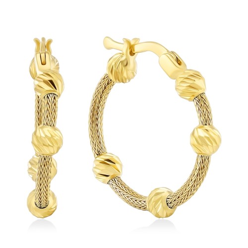 Золотые серьги конго