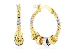 Серьги золотые конго