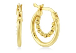 Серьги кольца из золота 585