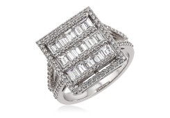 Кольцо золотое с бриллиантами Invisible