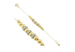 Браслет из золота с фианитами