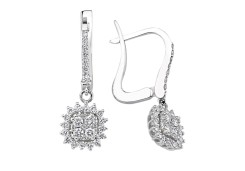 Золотые серьги с бриллиантами