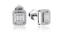 Серьги золотые с бриллиантами