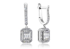 Серьги золотые с бриллиантами