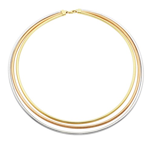 Тройное колье из золота 585 пробы