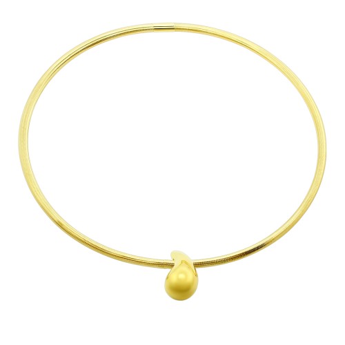 Золотое колье капля из золота