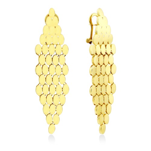 Итальянские золотые серьги