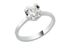 Золотое помолвочное Кольцо с бриллиантами