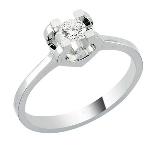 Золотое помолвочное Кольцо с бриллиантами