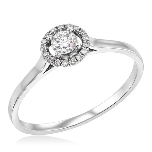 Кольцо золотое 585 для предложения с бриллиантами