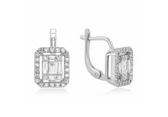 Серьги золотые с бриллиантами