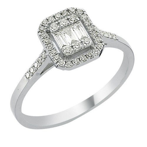 Кольцо из золота с бриллиантами