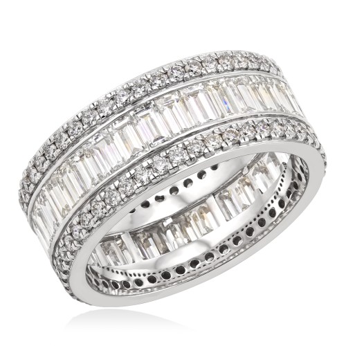 Золотое кольцо дорожка с бриллиантами