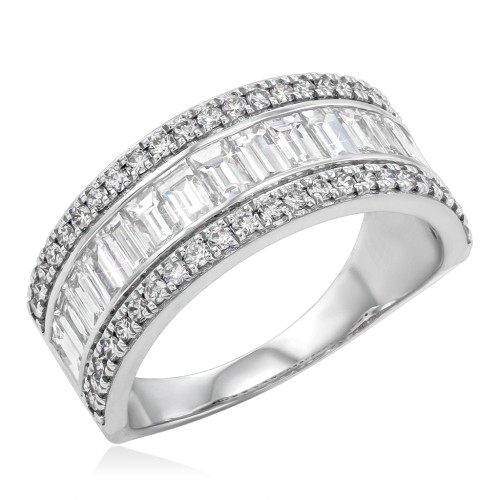 Золотое кольцо дорожка с бриллиантами