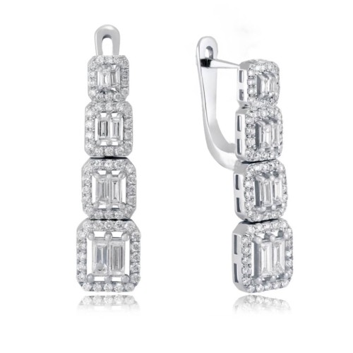 Серьги из золота с бриллиантами