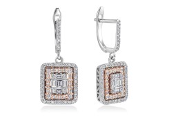 Серьги золотые с бриллиантами