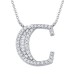 Колье буква-C с бриллиантами