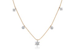 Золотое колье с бриллиантами