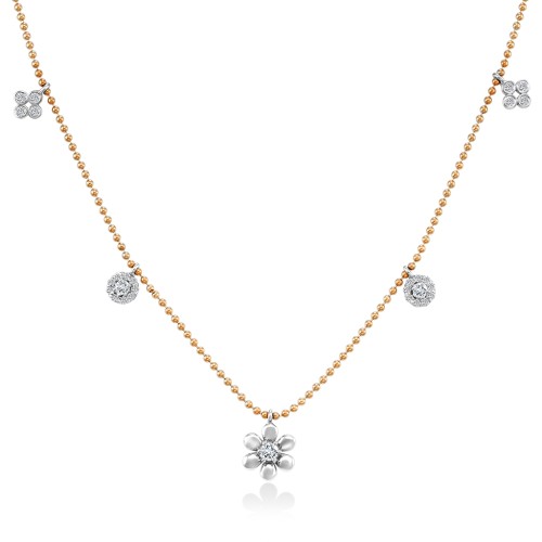 Золотое колье с бриллиантами