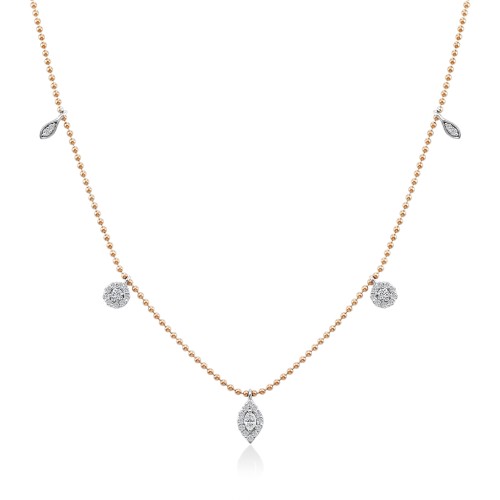 Золотое колье с бриллиантами