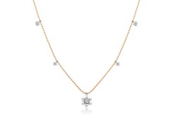 Золотое колье с бриллиантами