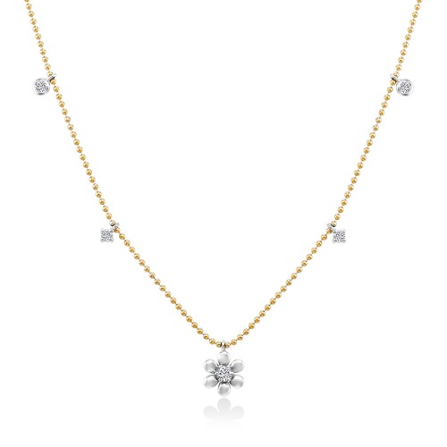 Золотое колье с бриллиантами