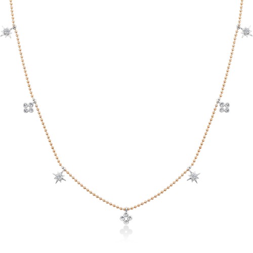 Золотое колье с бриллиантами