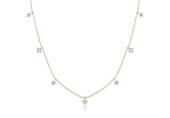 Золотое колье с бриллиантами