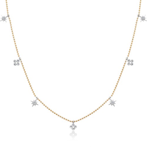 Золотое колье с бриллиантами