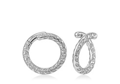 Серьги конго из золота с бриллиантами