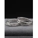 Серьги конго из золота с бриллиантами