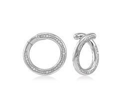 Серьги конго из золота с бриллиантами