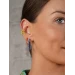Серьги серебряные с цветной эмалью 