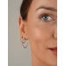 Серьги серебряные с цветной эмалью 