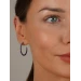 Серьги серебряные с цветной эмалью 