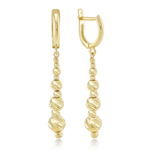 Серьги из желтого золота