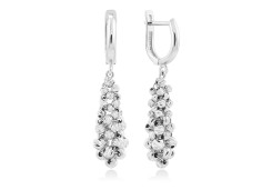 Серьги из белого золота