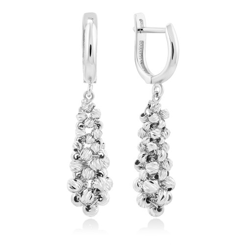 Серьги из белого золота