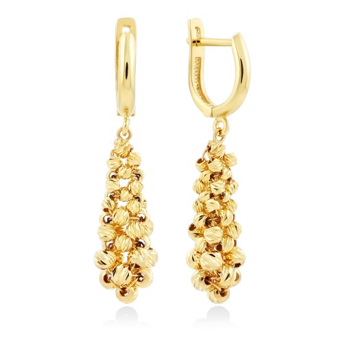 Серьги из желтого золота