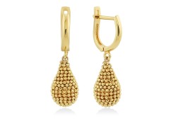 Серьги длинные из золота