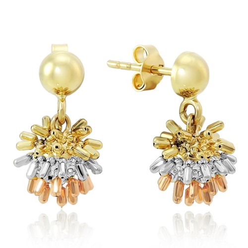 Золотые серьги 585 пробы