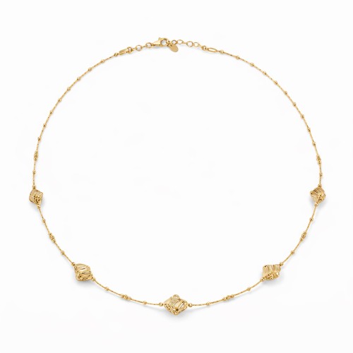 Колье из желтого золота