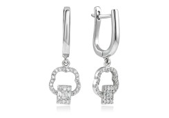 Серьги золотые с бриллиантами