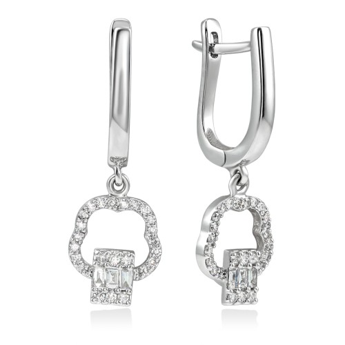 Серьги золотые с бриллиантами