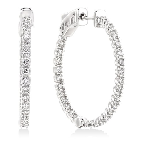 Серьги золотые с бриллиантами