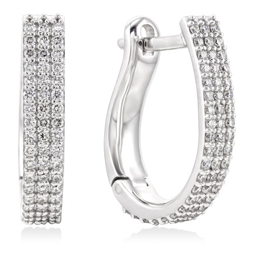 Серьги золотые с бриллиантами